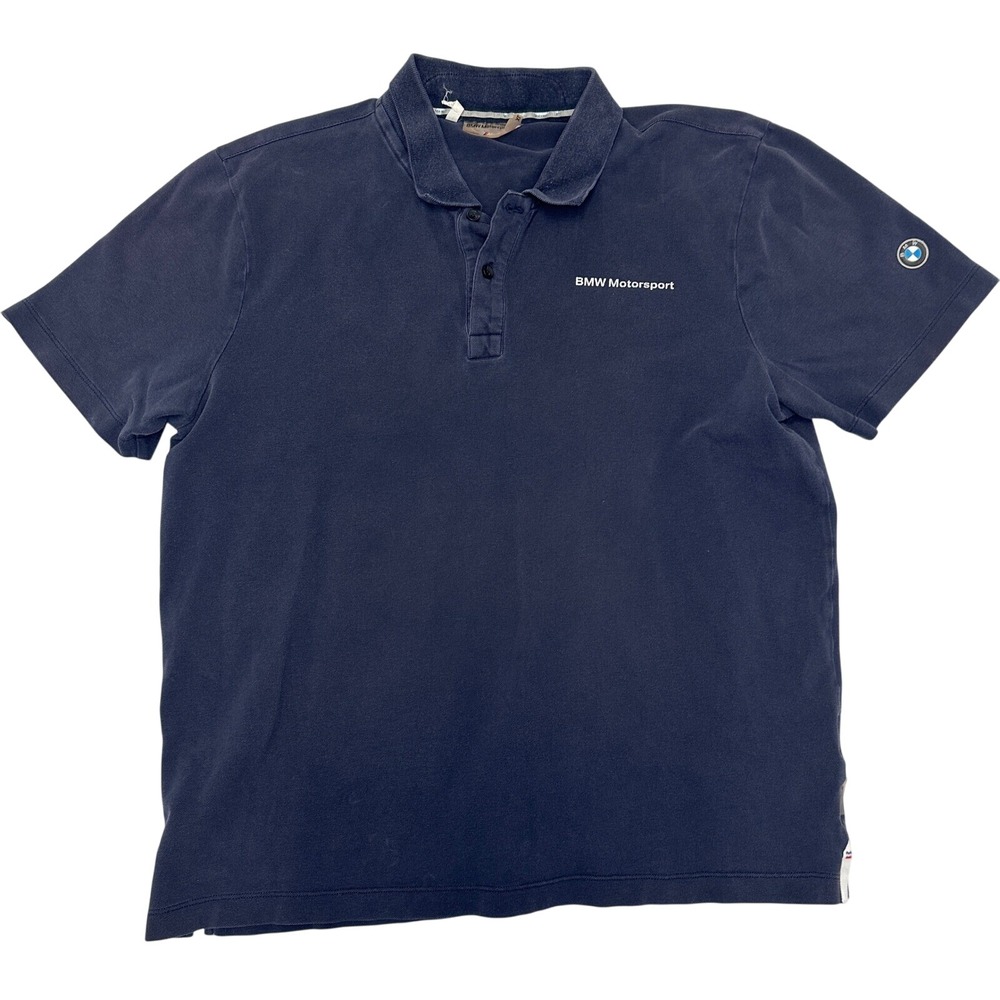 BMW Motorsport Polo Shirt Mens Graphic Tee Size‎ XL Short Sleeve Casual Top